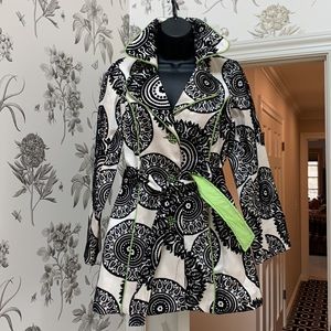 3 sisters blazer jacket green ivory black